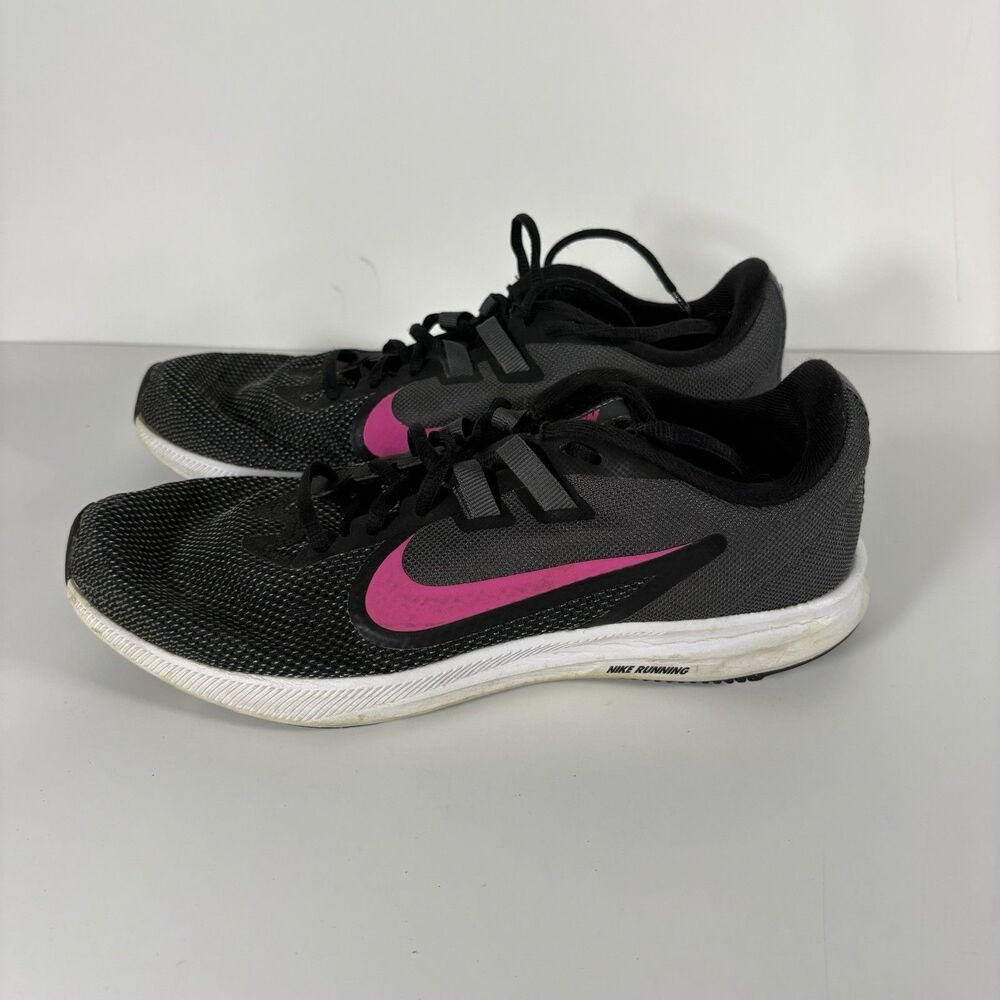 NIKE Downshifter 9 Women's Size 8 Running Shoes Pink Black Athletic 2019